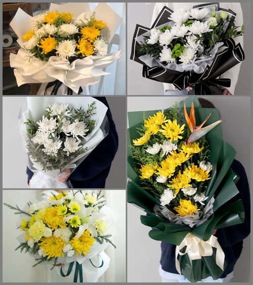 河南郑州新密市米村镇白事花束代送